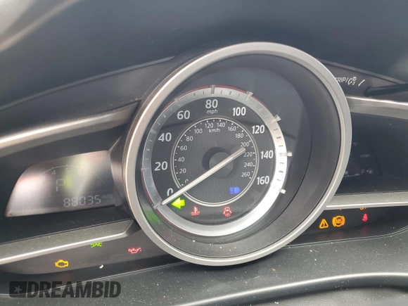 2014 Mazda 3 i Touring with VIN JM1BM1V7XE1212494, listed as a Copart auction lot 47486945 with 88,035 mi miles and Non repairable. Bid and sale history available at DreamBid. Image 9.