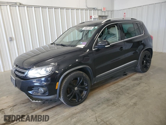 2012 Volkswagen Tiguan S with VIN WVGBV7AX9CW541088, listed as a Copart auction lot 49881585 with 141,540 mi miles and Salvage Title. Bid and sale history available at DreamBid. Image 1.
