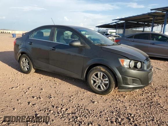2015 Chevrolet Sonic LT with VIN 1G1JC5SG7F4132086, listed as a Copart auction lot 63196045 with 67,846 mi miles and Salvage title. Bid and sale history available at DreamBid. Image 4.