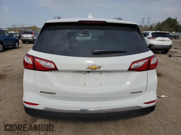 2021 Chevrolet Equinox Premier с VIN 3GNAXNEV1MS109834, выставлен на аукционе Copart как лот 54452205 с пробегом 37 438 миль миль и Списание • Salvage title. История ставок и продаж доступна на DreamBid. Изображение 6.