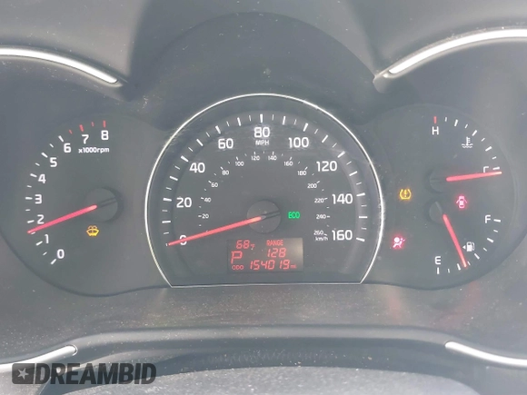 2014 Kia Sorento LX with VIN 5XYKT3A65EG434405, listed as a IAAI auction lot 41755440 with 154,019 mi miles. Bid and sale history available at carsss.com. Image 7.