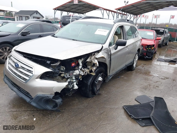 2016 Subaru Outback 2.5i with VIN 4S4BSAAC6G3203917, listed as a IAAI auction lot 41142987 with 159,555 mi miles. Bid and sale history available at carsss.com. Image 2.