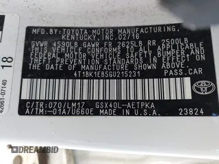 2016 Toyota Avalon Limited with VIN 4T1BK1EB5GU215231, listed as a IAAI auction lot 41363159 with 143,786 mi miles and . Bid and sale history available at carsss.com. Image 9.