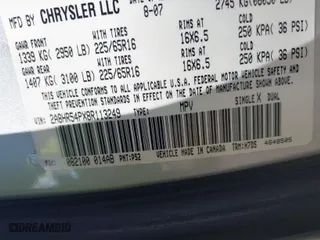 2008 Chrysler Town & Country Touring with VIN 2A8HR54PX8R113249, listed as a IAAI auction lot 41887649 with 125,691 mi miles. Bid and sale history available at carsss.com. Image 9.