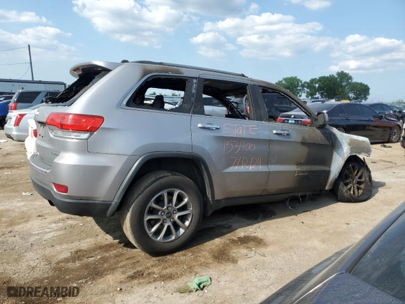 2016 Jeep Grand Cherokee Limited 75th Anniversary with VIN 1C4RJFBG9GC367263, listed as a Copart auction lot 63437954 with 0 mi miles and Salvage Title. Bid and sale history available at carsss.com. Image 3.
