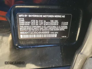 2016 BMW X1 xDrive28i z VIN WBXHT3Z35G4A48868, wystawiony jako Copart lot #48745175 z przebiegiem 95 066 mil mil oraz Szkoda całkowita • Salvage title. Historia ofert i sprzedaży dostępna na DreamBid. Obrazek 14.