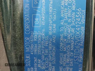 1999 Suzuki Grand Vitara JLX z VIN JS3TD62V0X4124366, wystawiony jako Copart lot #50885055 z przebiegiem 204 168 mil mil oraz Szkoda całkowita • Salvage title. Historia ofert i sprzedaży dostępna na DreamBid. Obrazek 12.