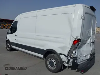 2023 Ford Transit Cargo with VIN 1FTBR1C85PKA32611, listed as a IAAI auction lot 41698153 with 25,010 mi miles and . Bid and sale history available at carsss.com. Image 3.