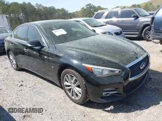 2014 Infiniti Q50 Sport with VIN JN1BV7ARXEM693887, listed as a IAAI auction lot 41916223 with 149,084 mi miles and . Bid and sale history available at carsss.com. Image 1.