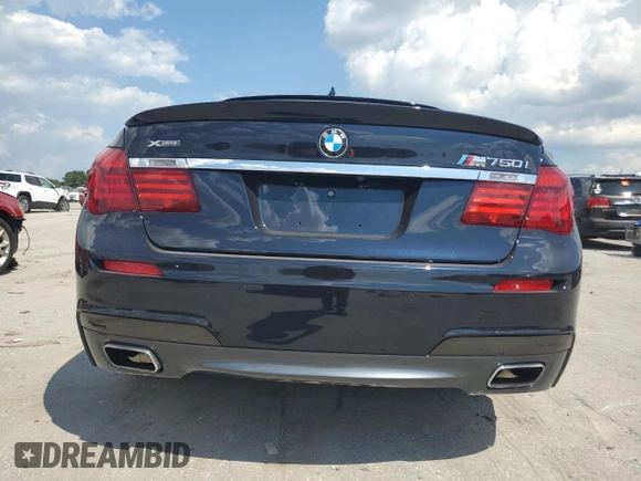 2014 BMW 7 Series 750i xDrive with VIN WBAYB6C53ED225212, listed as a Copart auction lot 71866424 with 122,567 mi miles and Salvage Title. Bid and sale history available at carsss.com. Image 6.