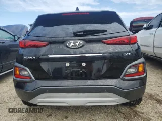 2021 Hyundai Kona Ultimate with VIN KM8K53A56MU668059, listed as a Copart auction lot 74790014 with 17,252 mi miles and Non Repairable. Bid and sale history available at carsss.com. Image 6.