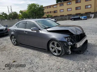 2013 Lexus IS 250 with VIN JTHBF5C24D5192600, listed as a Copart auction lot 58946155 with 144,022 mi miles and Salvage title. Bid and sale history available at DreamBid. Image 4.