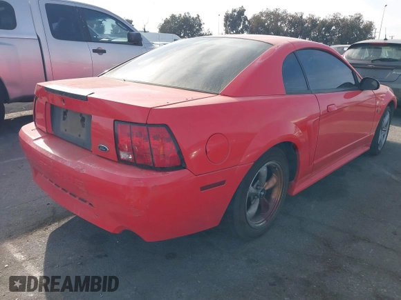 2000 Ford Mustang GT with VIN 1FAFP42X2YF277576, listed as a IAAI auction lot 41194350 with 184,517 mi miles. Bid and sale history available at carsss.com. Image 4.