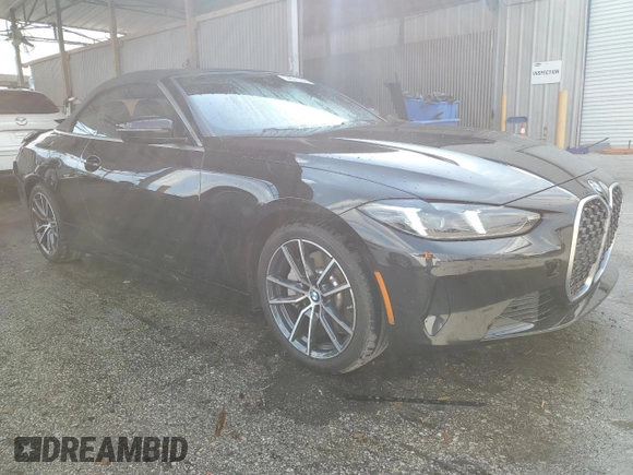 2025 BMW 4 Series 430i with VIN WBA33DB02SCT66047, listed as a Copart auction lot 45286935 with 6,291 mi miles and Clean title. Bid and sale history available at DreamBid. Image 4.