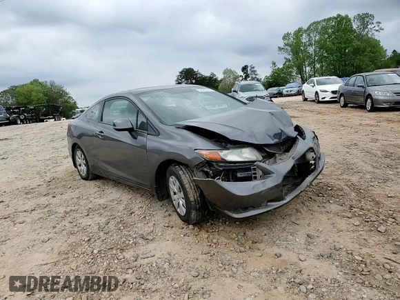 2012 Honda Civic Cpe LX with VIN 2HGFG3B55CH536959, listed as a Copart auction lot 52423345 with 178,650 mi miles and Salvage Title. Bid and sale history available at carsss.com. Image 11.