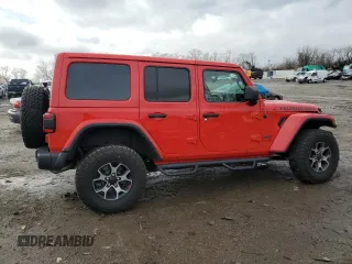2021 Jeep Wrangler Unlimited Rubicon with VIN 1C4HJXFN6MW820324, listed as a Copart auction lot 85169434 with 48,391 mi miles and Salvage Title. Bid and sale history available at DreamBid. Image 3.