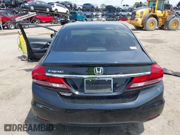 2015 Honda Civic Sedan EX-L with VIN 19XFB2F9XFE249119, listed as a IAAI auction lot 41877073 with 92,886 mi miles. Bid and sale history available at carsss.com. Image 16.