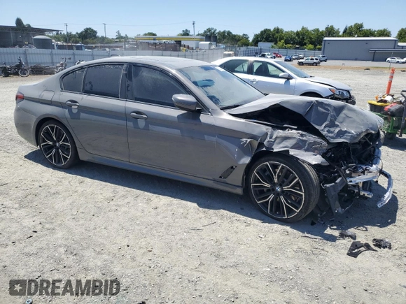 2021 BMW 5 Series 530e with VIN WBA13AG05MCF71415, listed as a Copart auction lot 58554935 with 9,994 mi miles and Clean title. Bid and sale history available at DreamBid. Image 4.