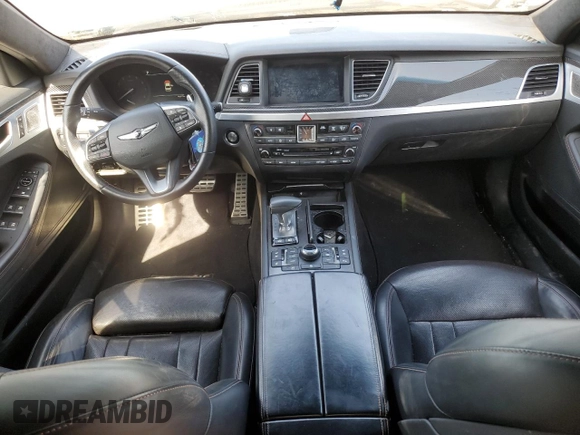 2018 Genesis G80 Sport with VIN KMHGN4JB0JU225029, listed as a Copart auction lot 53873475 with 93,213 mi miles and Salvage title. Bid and sale history available at DreamBid. Image 8.