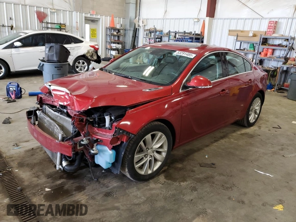 2015 Buick Regal Premium I with VIN 2G4GN5EX2F9107516, listed as a Copart auction lot 53291485 with 48,969 mi miles and Clean Title. Bid and sale history available at carsss.com. Image 1.
