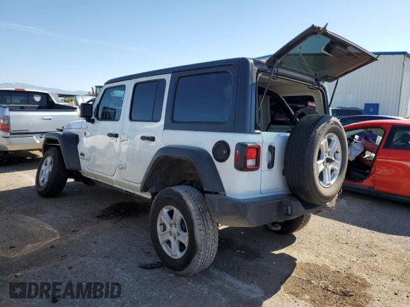 2022 Jeep Wrangler Unlimited Willys with VIN 1C4HJXDN2NW134737, listed as a Copart auction lot 67411754 with 56,296 mi miles and Salvage Title. Bid and sale history available at DreamBid. Image 2.
