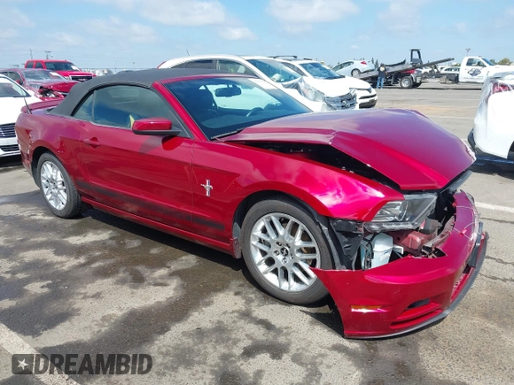 2014 Ford Mustang V6 with VIN 1ZVBP8EM1E5328100, listed as a IAAI auction lot 42075826 with 83,921 mi miles and . Bid and sale history available at DreamBid. Image 1.