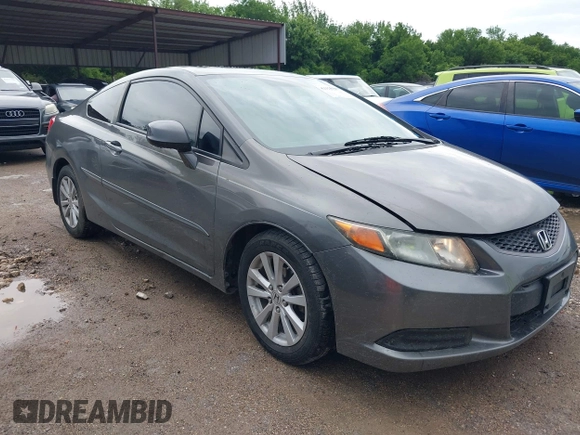 2012 Honda Civic Cpe EX with VIN 2HGFG3B8XCH550429, listed as a IAAI auction lot 42113645 with 176,872 mi miles. Bid and sale history available at carsss.com. Image 1.