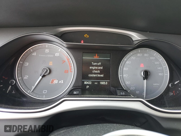 2016 Audi S4 Premium Plus z VIN WAUBGAFL0GA007740, wystawiony jako Copart lot #70084504 z przebiegiem 80 423 mil mil oraz Szkoda całkowita • Salvage title. Historia ofert i sprzedaży dostępna na DreamBid. Obrazek 9.