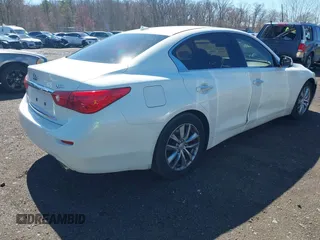 2014 Infiniti Q50 Sport with VIN JN1BV7AP7EM679296, listed as a IAAI auction lot 41834654 with 126,337 mi miles and . Bid and sale history available at DreamBid. Image 18.