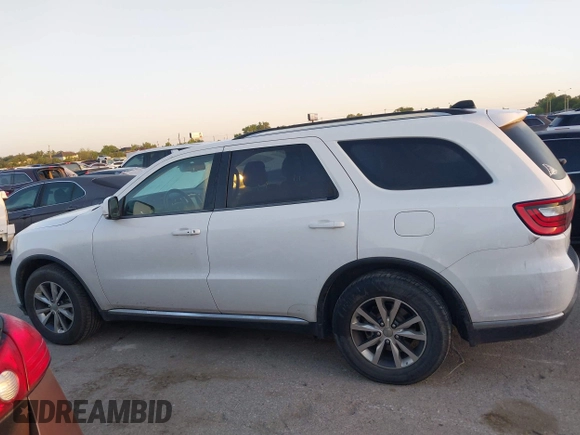 2016 Dodge Durango Limited with VIN 1C4RDHDGXGC386937, listed as a IAAI auction lot 41991474 with 182,565 mi miles and . Bid and sale history available at DreamBid. Image 14.