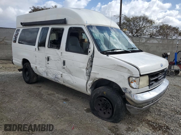 1995 Ford Econoline Wagon XL z VIN 1FBJS31H0SHB49053, wystawiony jako Copart lot #44952525 z przebiegiem Nie podano mil oraz Szkoda całkowita • Salvage title. Historia ofert i sprzedaży dostępna na DreamBid. Obrazek 4.