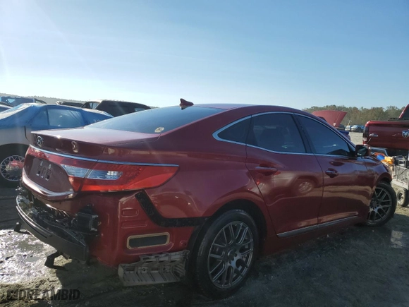 2015 Hyundai Azera Limited with VIN KMHFH4JG8FA433375, listed as a Copart auction lot 75415564 with 151,797 mi miles and Salvage Title. Bid and sale history available at carsss.com. Image 3.