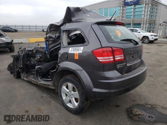2016 Dodge Journey SE with VIN 3C4PDCAB0GT235502, listed as a Copart auction lot 46711865 with 0 mi miles and Salvage Title. Bid and sale history available at carsss.com. Image 3.