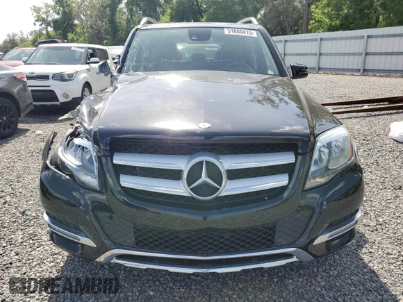 2015 Mercedes-Benz GLK GLK 350 with VIN WDCGG5HB0FG379301, listed as a Copart auction lot 51800415 with 55,389 mi miles and Salvage Title. Bid and sale history available at carsss.com. Image 5.