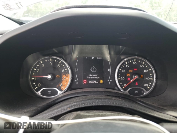 2017 Jeep Renegade Altitude with VIN ZACCJABB6HPF55278, listed as a Copart auction lot 59189225 with 156,379 mi miles and Salvage title. Bid and sale history available at DreamBid. Image 9.