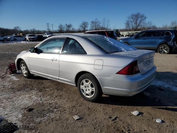 2002 Honda Civic LX with VIN 1HGEM21512L039800, listed as a Copart auction lot 41700005 with 85,772 mi miles and Salvage Title. Bid and sale history available at carsss.com. Image 2.