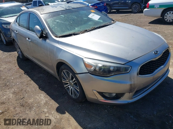 2014 Kia Cadenza Premium with VIN KNALN4D79E5141721, listed as a IAAI auction lot 41749662 with Not Provided miles. Bid and sale history available at carsss.com. Image 1.