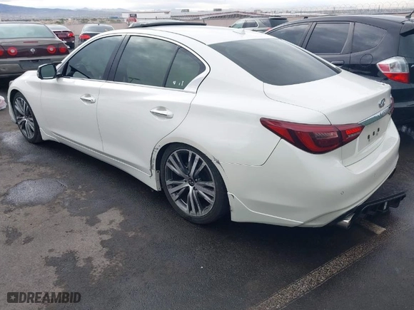 2021 Infiniti Q50 3.0t SENSORY with VIN JN1EV7CP7MM701290, listed as a IAAI auction lot 40932699 with 44,370 mi miles. Bid and sale history available at carsss.com. Image 3.