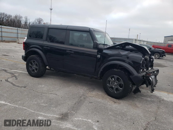 2023 Ford Bronco with VIN 1FMDE5BH2PLB27629, listed as a Copart auction lot 82207294 with 41,798 mi miles and Salvage title. Bid and sale history available at DreamBid. Image 4.