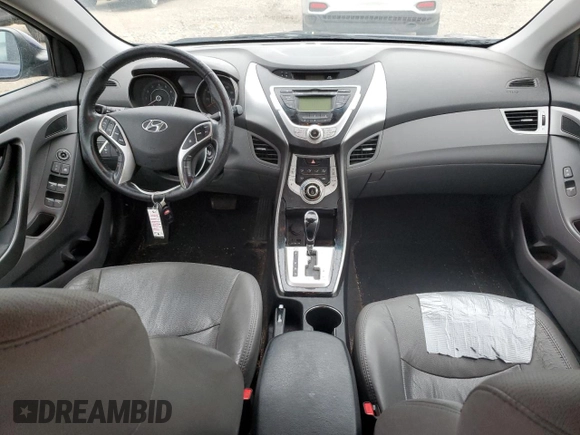 2012 Hyundai Elantra Limited z VIN 5NPDH4AE2CH127044, wystawiony jako Copart lot #57280115 z przebiegiem 84 283 mil mil oraz Szkoda całkowita • Salvage title. Historia ofert i sprzedaży dostępna na DreamBid. Obrazek 8.