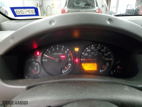 2005 Nissan Xterra S with VIN 5N1AN08U95C656325, listed as a Copart auction lot 87080194 with 208,773 mi miles and Clean Title. Bid and sale history available at carsss.com. Image 9.
