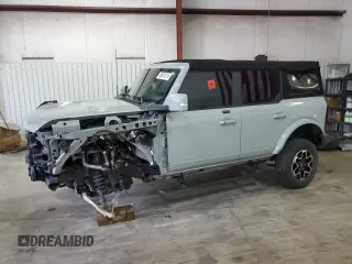 2021 Ford Bronco with VIN 1FMEE5BP2MLA78441, listed as a Copart auction lot 80878314 with 42,136 mi miles and Salvage Title. Bid and sale history available at carsss.com. Image 1.
