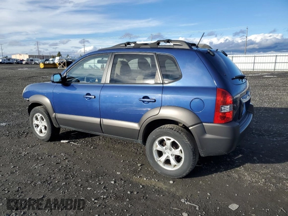 2009 Hyundai Tucson SE with VIN KM8JN72D89U977046, listed as a Copart auction lot 80712994 with 60,863 mi miles and Salvage Title. Bid and sale history available at carsss.com. Image 2.