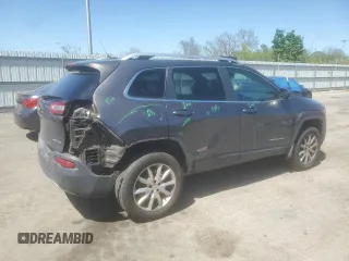 2014 Jeep Cherokee Limited z VIN 1C4PJMDB7EW138735, wystawiony jako Copart lot #54127145 z przebiegiem Nie podano mil oraz Szkoda całkowita • Salvage title. Historia ofert i sprzedaży dostępna na DreamBid. Obrazek 3.