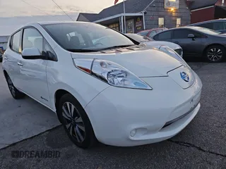 2016 Nissan LEAF S with VIN 1N4BZ0CP9GC305731, listed as a Copart auction lot 85334424 with 55,522 mi miles and Clean Title. Bid and sale history available at carsss.com. Image 1.