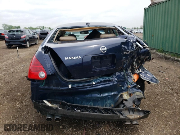 2005 Nissan Maxima 3.5 SL with VIN 1N4BA41E95C857811, listed as a Copart auction lot 54558844 with 0 mi miles and Salvage Title. Bid and sale history available at carsss.com. Image 6.