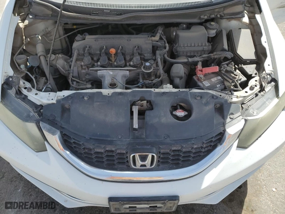 2014 Honda Civic Sedan LX with VIN 2HGFB2F51EH507450, listed as a Copart auction lot 51663335 with 185,305 mi miles and Salvage Title. Bid and sale history available at carsss.com. Image 12.