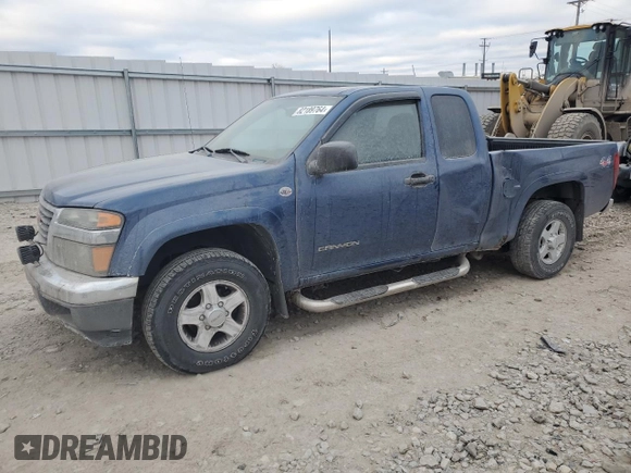 2005 GMC Canyon SLE Z71 with VIN 1GTDT196758194735, listed as a Copart auction lot 82189764 with 135,415 mi miles and Clean Title. Bid and sale history available at carsss.com. Image 1.