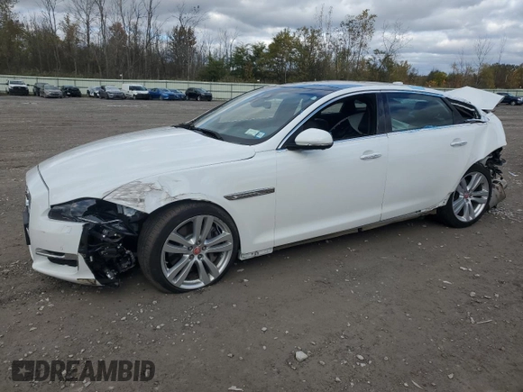 2018 Jaguar XJ Portfolio with VIN SAJWJ2GD1J8W13812, listed as a Copart auction lot 76260534 with Not Provided miles and Salvage Title. Bid and sale history available at DreamBid. Image 1.