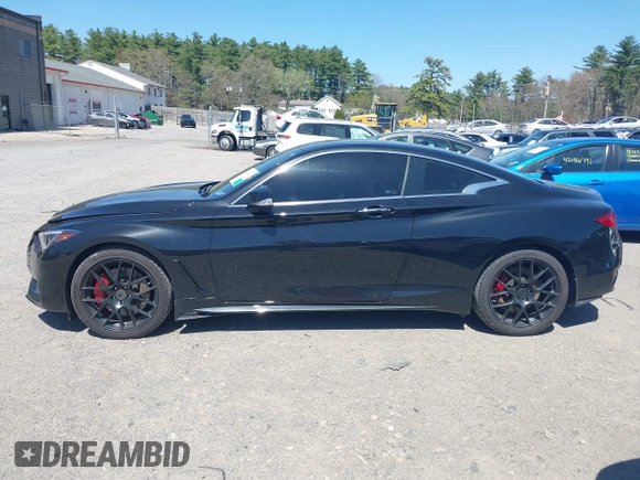 2022 Infiniti Q60 Red Sport 400 with VIN JN1FV7LL5NM680815, listed as a IAAI auction lot 42114128 with 15,584 mi miles and . Bid and sale history available at DreamBid. Image 14.